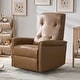 preview thumbnail 9 of 28, Valentin Modern Faux Leather Swivel Power Recliner with USB Ports by HULALA HOME