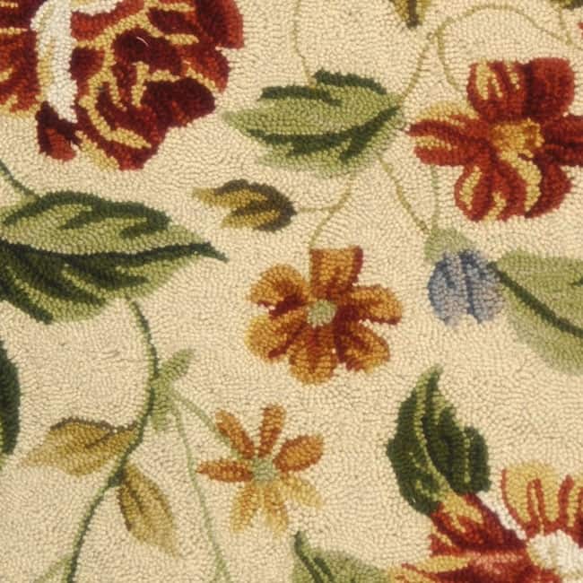 SAFAVIEH Handmade Chelsea Faigel French Country Floral Wool Rug