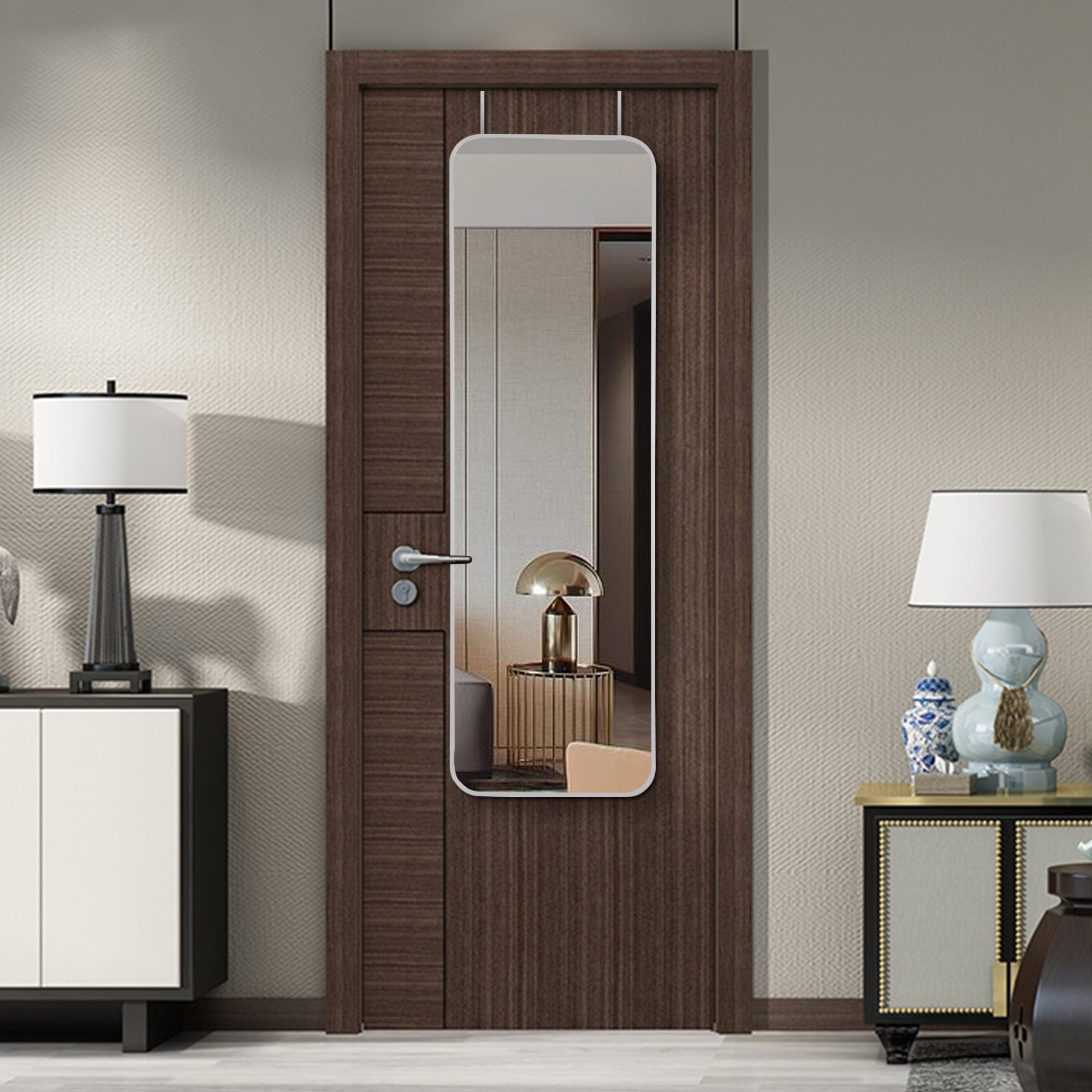 47"x14" Over The Door mirror