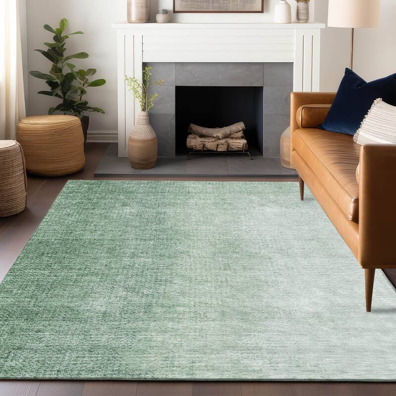 Premium Washable Super Soft Solid Ombre Juju Mayfield Rug