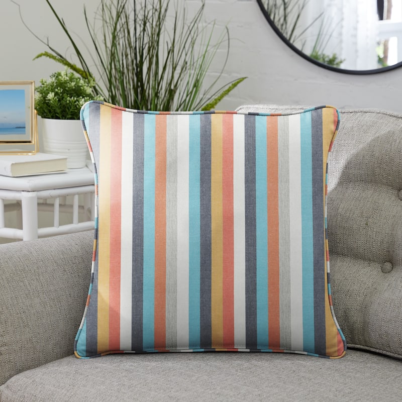 Sunbrella Indoor/Outdoor Surround Sunrise Square Pillows (Set of 2)