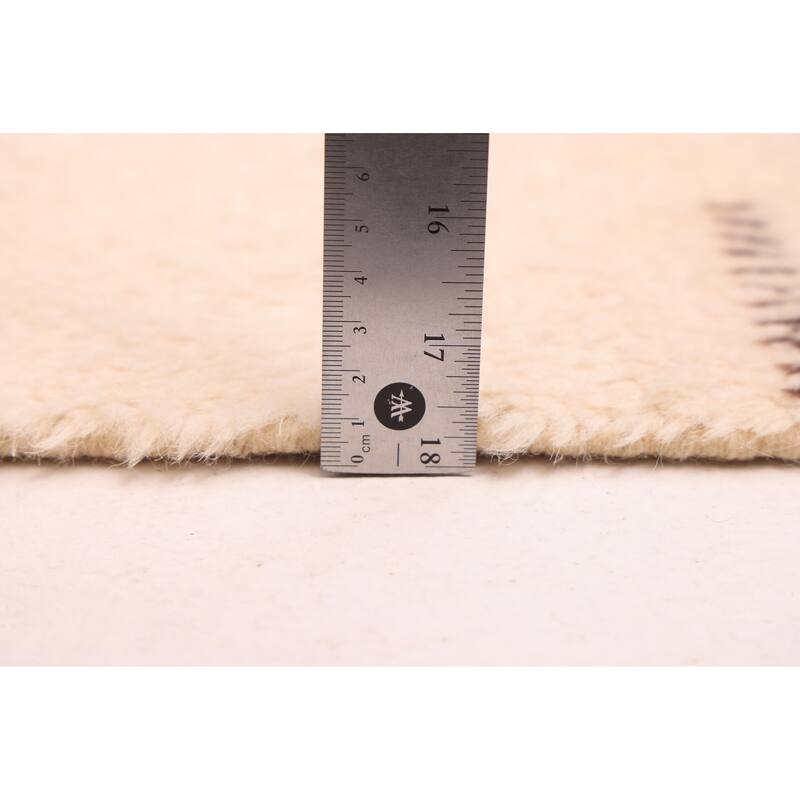 ECARPETGALLERY Hand-knotted Pak Finest Marrakesh Cream Wool Rug - 4'1 x 6'2