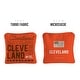 preview thumbnail 2 of 2, Cleveland Football Orange Dual Sided Cornhole Bags