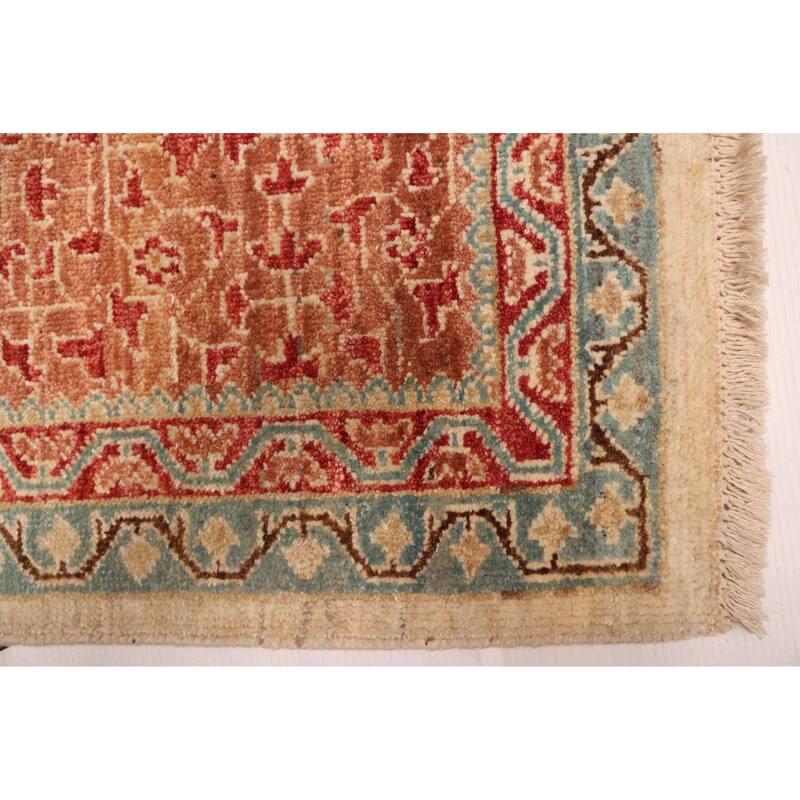 ECARPETGALLERY Hand-knotted Mamluk Cream Wool Rug - 9'8 x 13'6