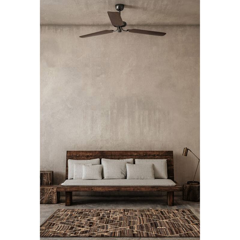 Sivas Brown Kilim 6'10" x 9'7" - 6'10 x 9'7