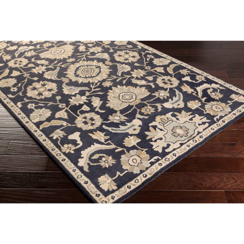 Hand-Tufted Wigton Floral Wool Area Rug