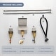 preview thumbnail 27 of 26, Double Handle Waterfall Bathroom Tub Faucet