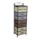 preview thumbnail 6 of 5, Household Essentials Tower Storage Organizer with 8 Multicolor Drawers