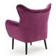 preview thumbnail 10 of 11, Mid Century Velvet Armchair Wingback Chairs Sofa Chair Accent Chairs Lazy Chair for Living Room Bedroom Apartment Office