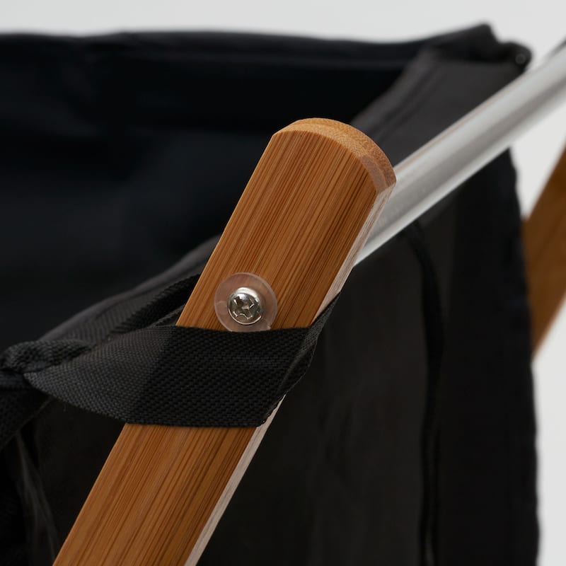 Household Essentials X-Frame Bamboo Hamper