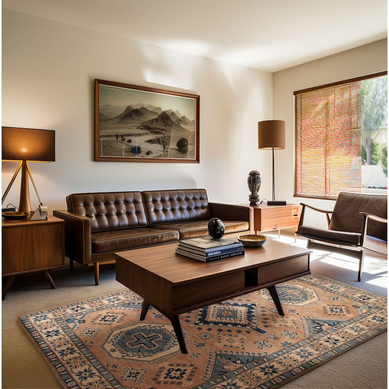 ECARPETGALLERY Hand-knotted Finest Ghazni Copper, Tan Wool Rug - 6'4 x 9'4