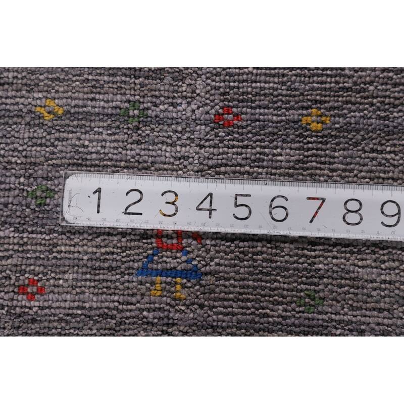Gabbeh Indian Area Rug Handmade Silk Carpet - 7'10"x 9'9"