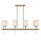 preview thumbnail 1 of 3, Uttermost 21388 Awyr 8 Light 44" Wide Linear Chandelier Multi-Colored