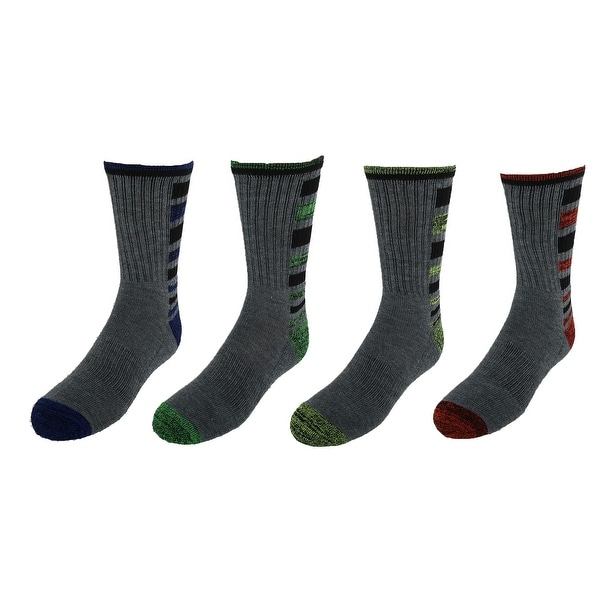 Kids Gray Crew Sock Size 4-6 12 Pair /"Free Shipping/"