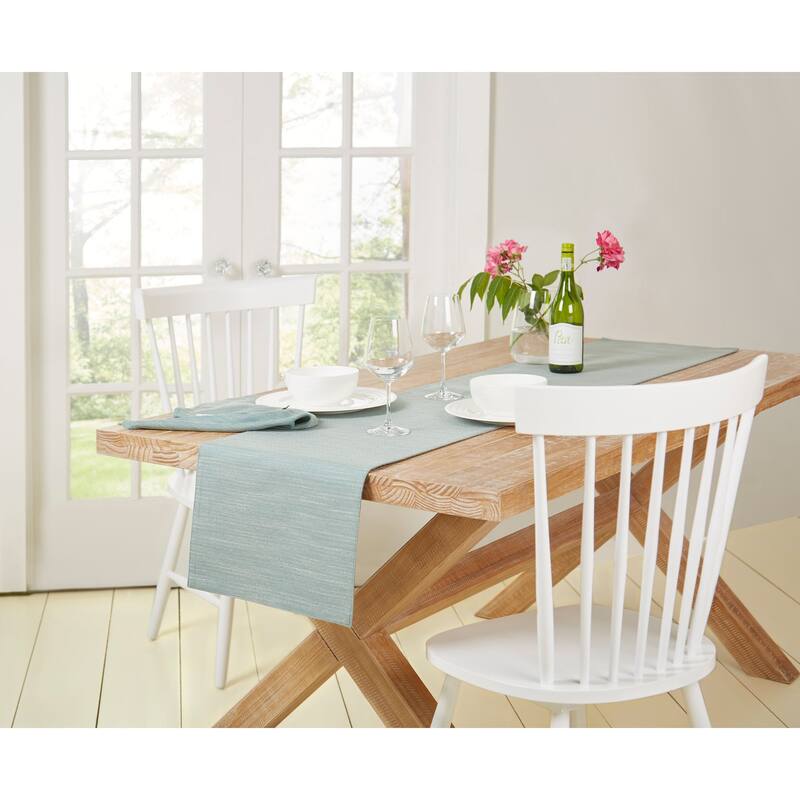 Town & Country Harper Fabric Table Runner - 14"x90" - Sage Brush