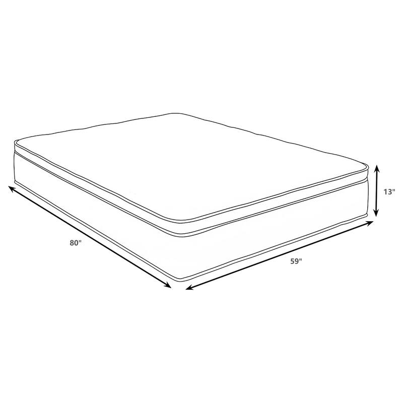 Sommet 13-inch Bamboo Euro Top Memory Foam Hybrid Mattress