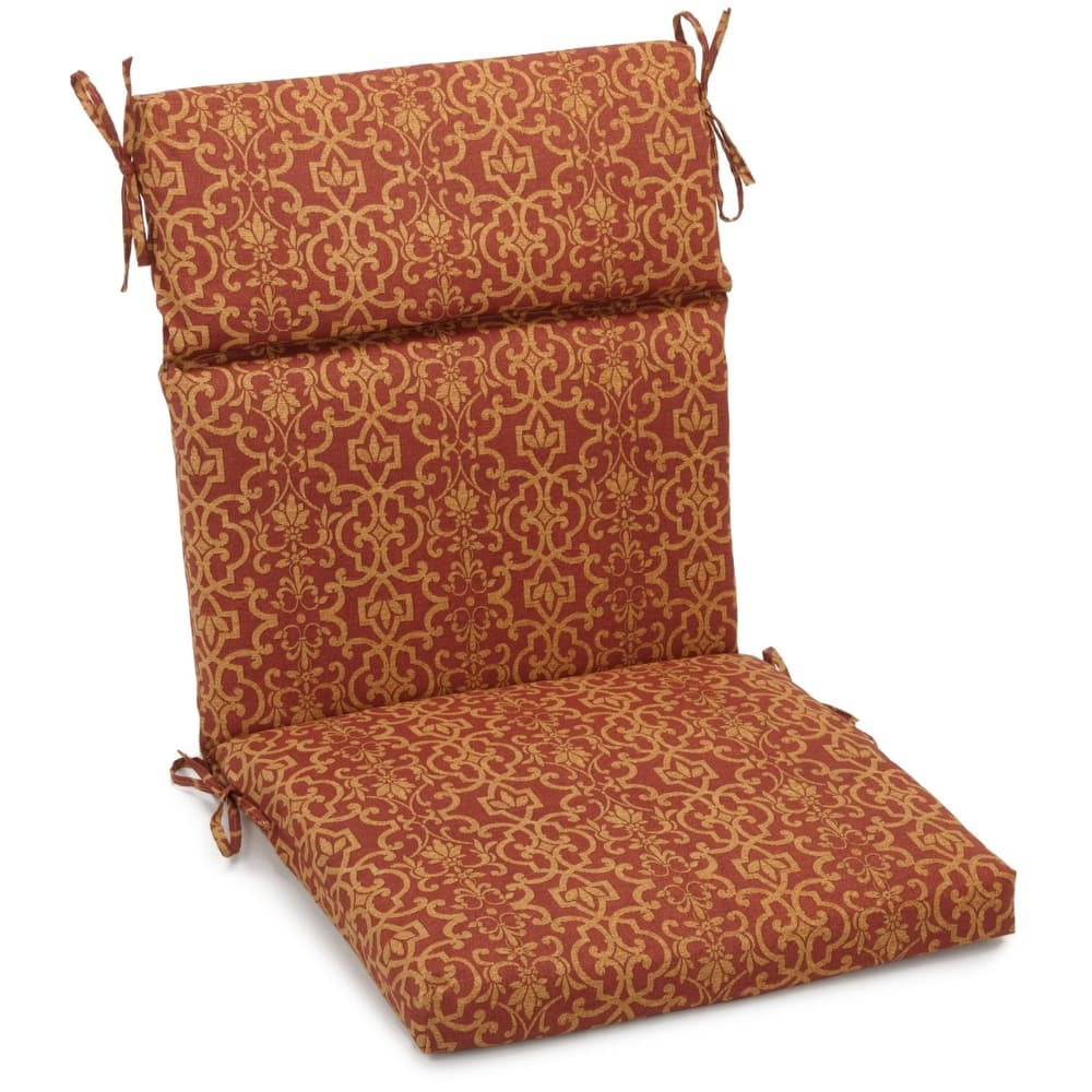 22-inch by 45-inch Three-section Outdoor Seat/Back Chair Cushion - 22 x 45