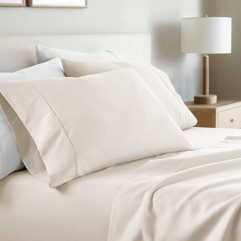 Home Collection Ultra Soft 2-piece Microfiber Pillowcase Set - King - Ivory