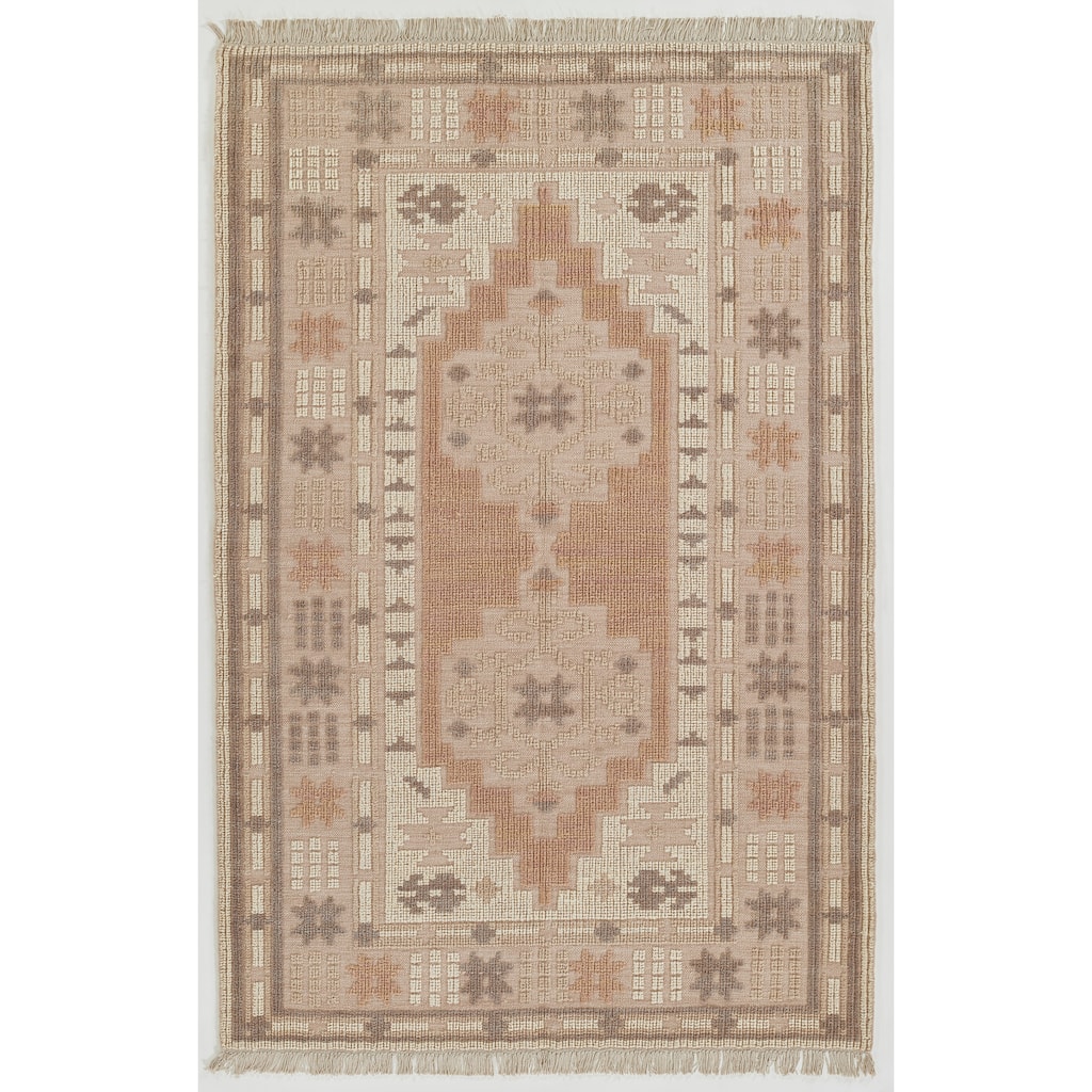 Momeni Bristol Hand Woven Wool and Cotton Medallion Area Rug