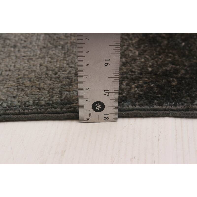 ECARPETGALLERY Hand-knotted Vibrance Grey Wool Rug - 8'2 x 10'1