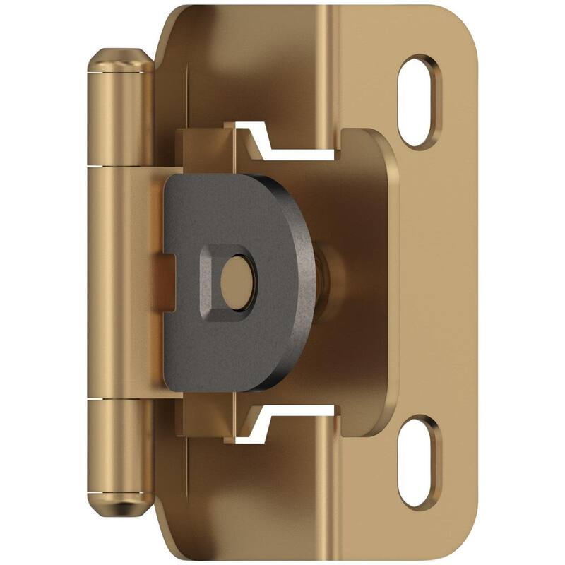 Amerock BP8719 Functional Hardware 1/2" Overlay Wrap Cabinet Door - Champagne Bronze - Champagne Bronze