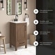 preview thumbnail 9 of 109, OVE Kansas Single Sink Bathroom Vanity, Dove White Engineered Stone Top