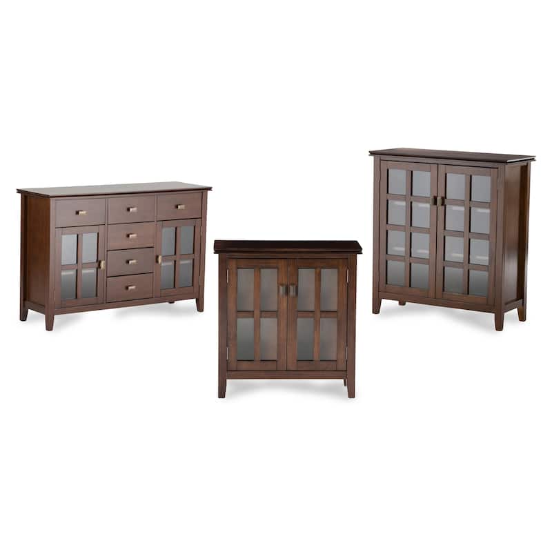 WYNDENHALL Stratford Solid Wood Transitional Sideboard Buffet - 54 inch Wide