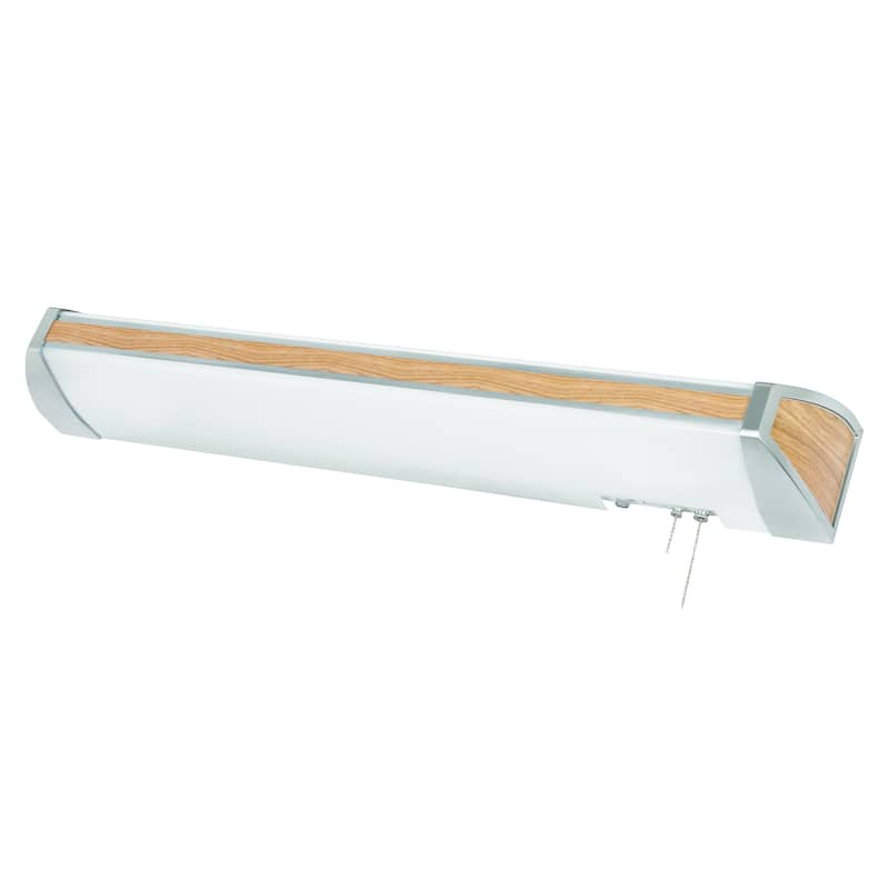 Ideal 40" LED Overbed Wall Light - 39.94"L x 6.25"Ext x 6.25"W x 5.38"H - 39.94"L x 6.25"Ext x 6.25"W x 5.38"H - Light Oak
