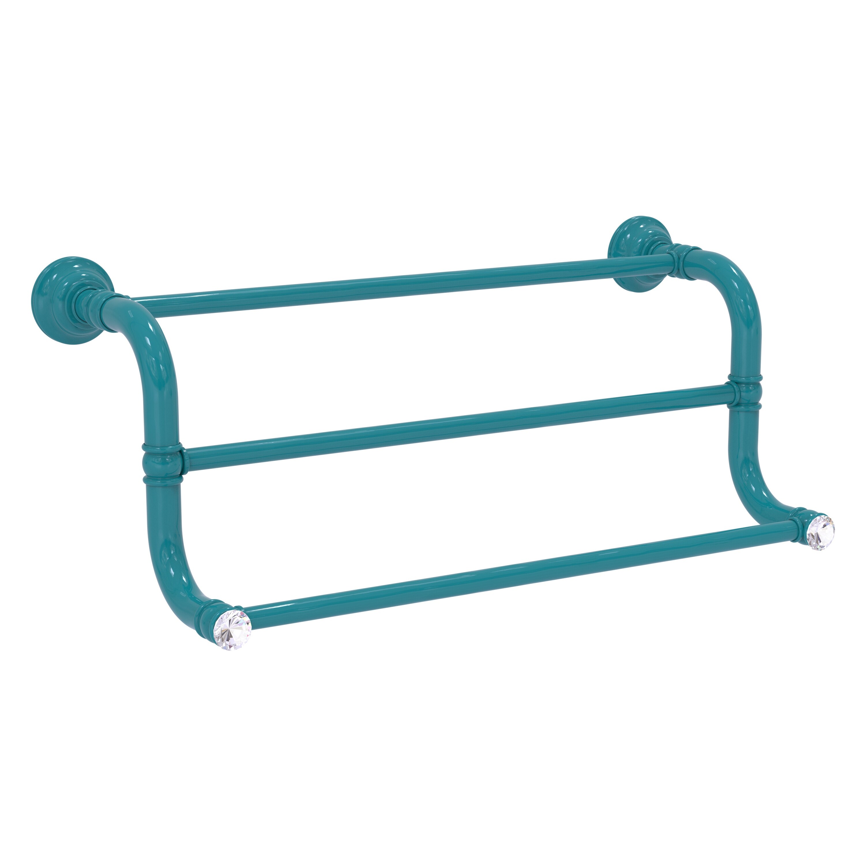 Allied Brass Carolina Crystal 3 Bar Hand Towel Rack