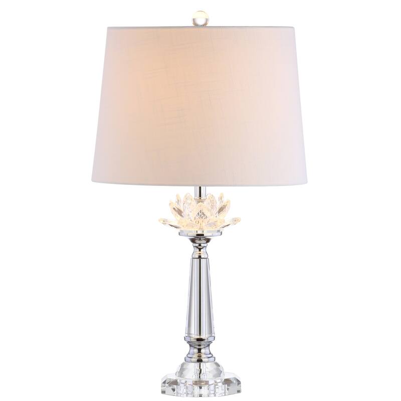 Mia 24.5" Crystal LED Table Lamp, Clear by JONATHAN Y