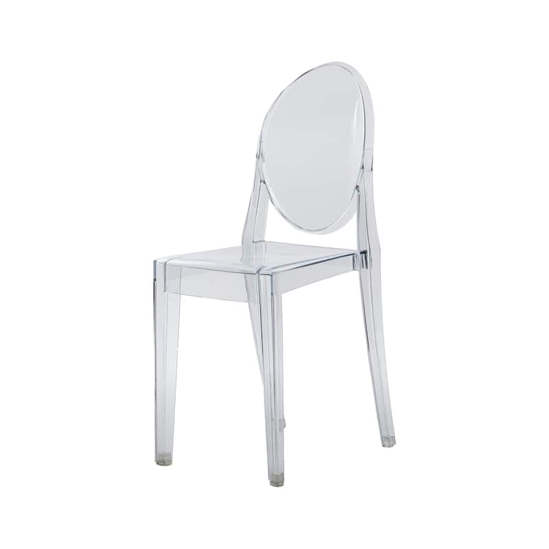 Modern Designs 2 and 4-piece Set of Stackable Transparent Ghost Chairs for Events - N/A