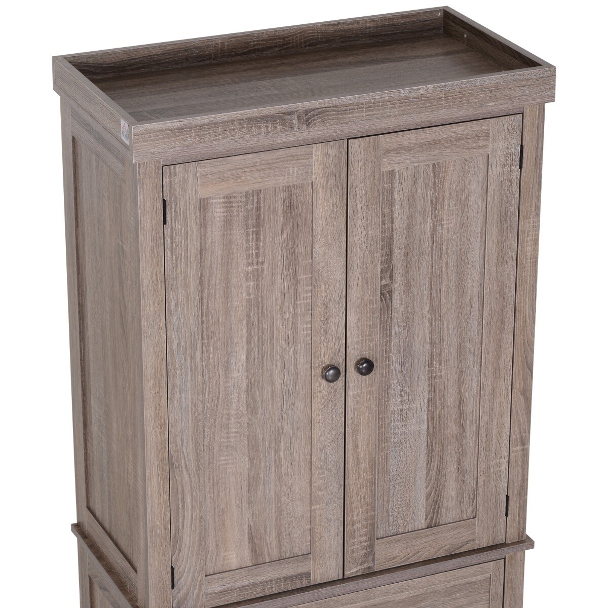 Tall Storage Cabinet Rustic Farmhouse Pantry Cupboard Sliding Door Kitchen  Organizer Utility Towel Shelf Office - Bed Bath & Beyond - 37502162