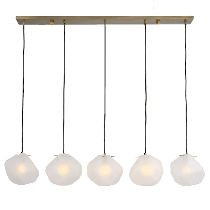 Uttermost Geodesic 5 Light Linear Pendant - 8 H X 47 W X 8 D (in)