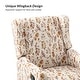preview thumbnail 26 of 44, Gastone Transitional Floral Fabric Nursery Recliner with Curved Arms by HULALA HOME(Set of 2)