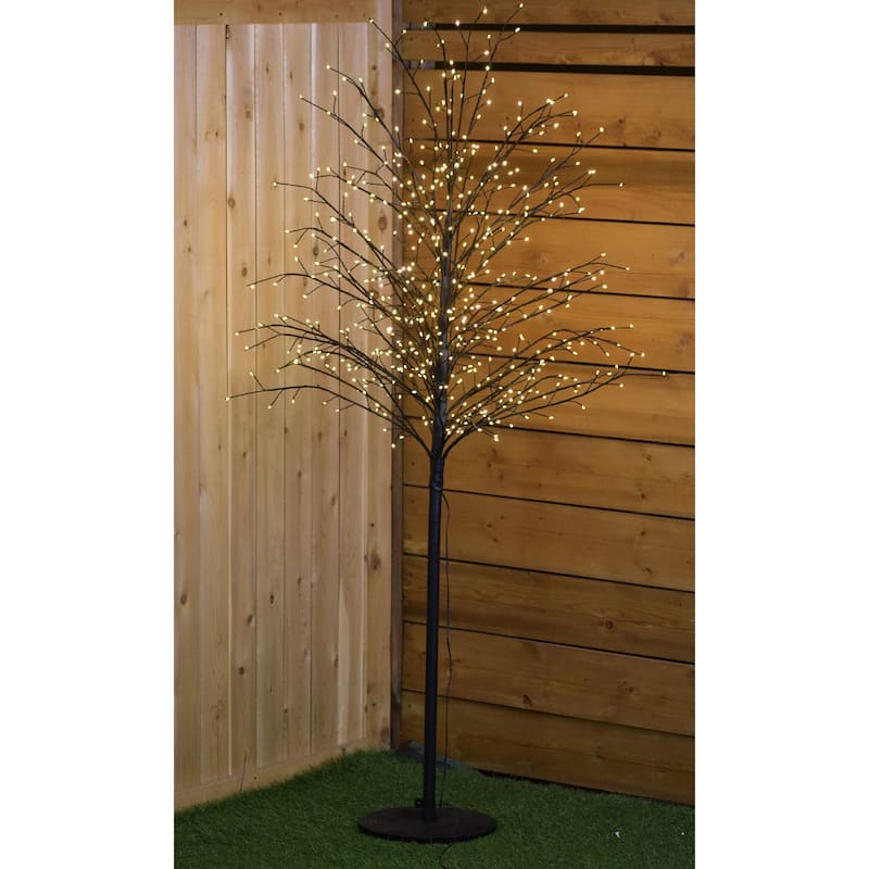 5 FT Micro Dot Outdoor LED Black Tree Christmas