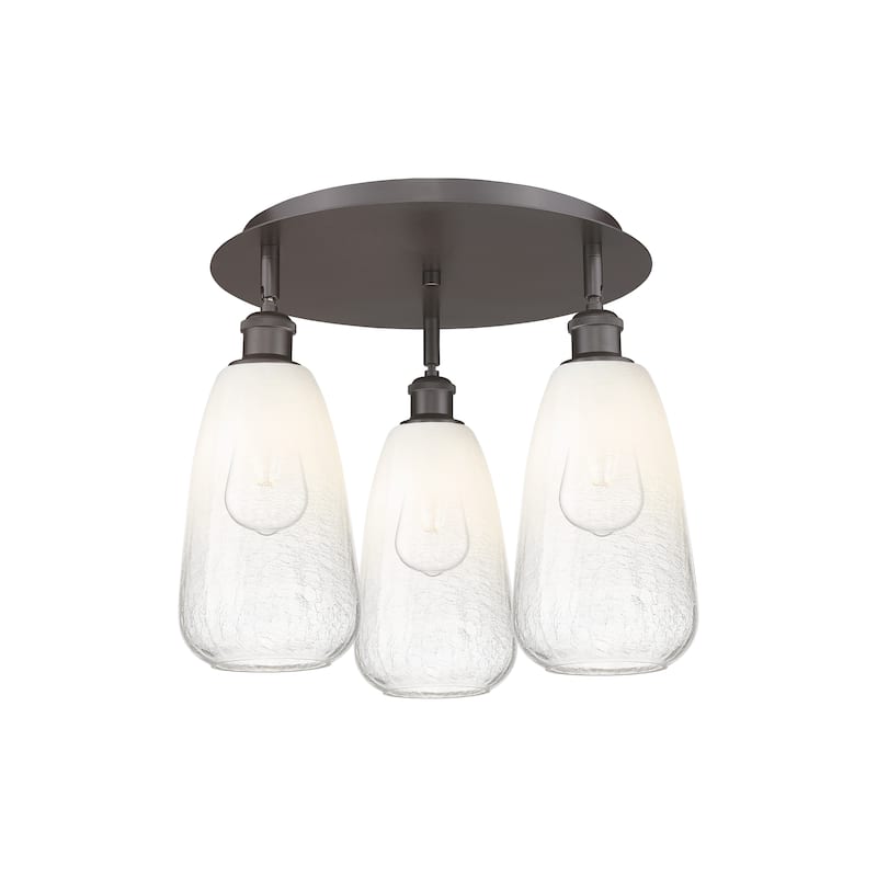 Innovations Lighting Endless Possibilities Ballston - Brookhaven Almond - 3 Light 18" Flush Mount