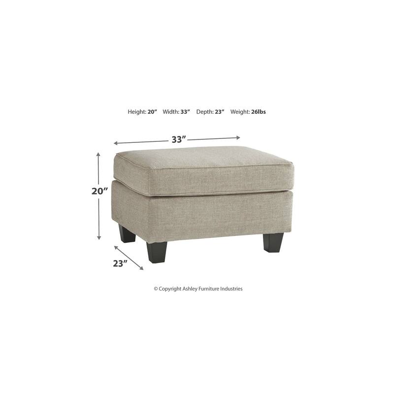 Signature Design by Ashley Abney Brown/Beige Ottoman