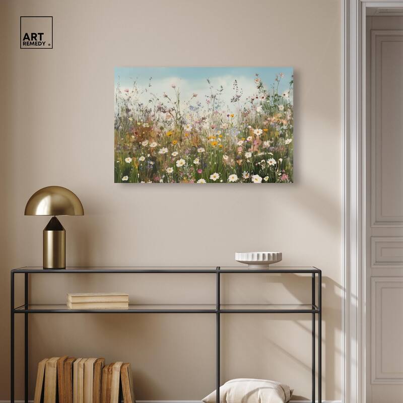 Glimmering Glade Garden III Canvas by Art Remedy, Gallery Wrapped
