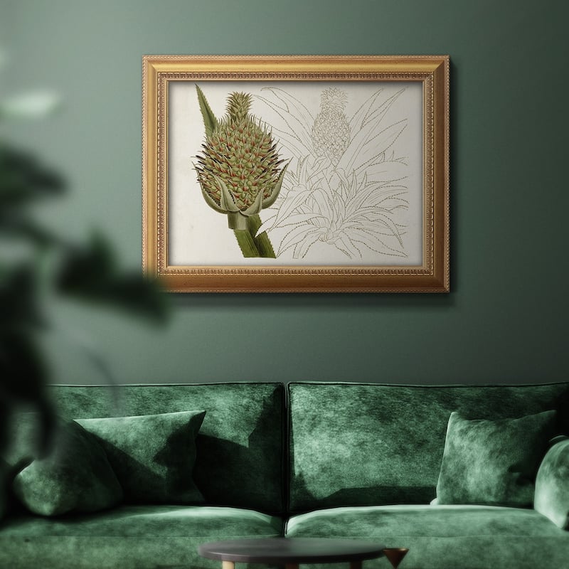Tropical Foliage & Fruit VI Premium Framed Canvas- Ready to Hang