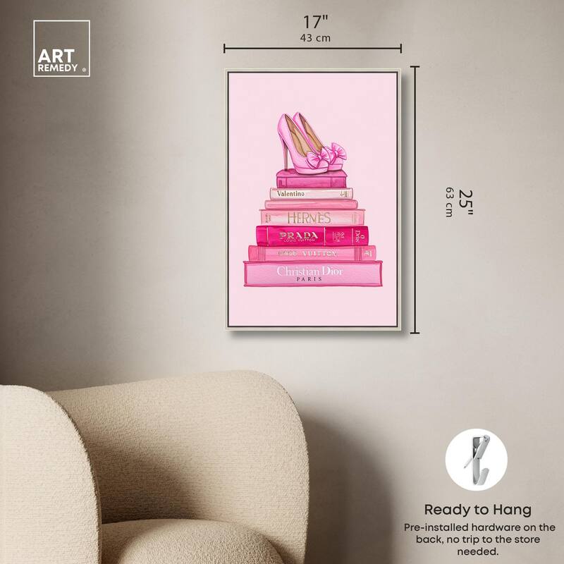 Fashion books in Pink Canvas by Art Remedy