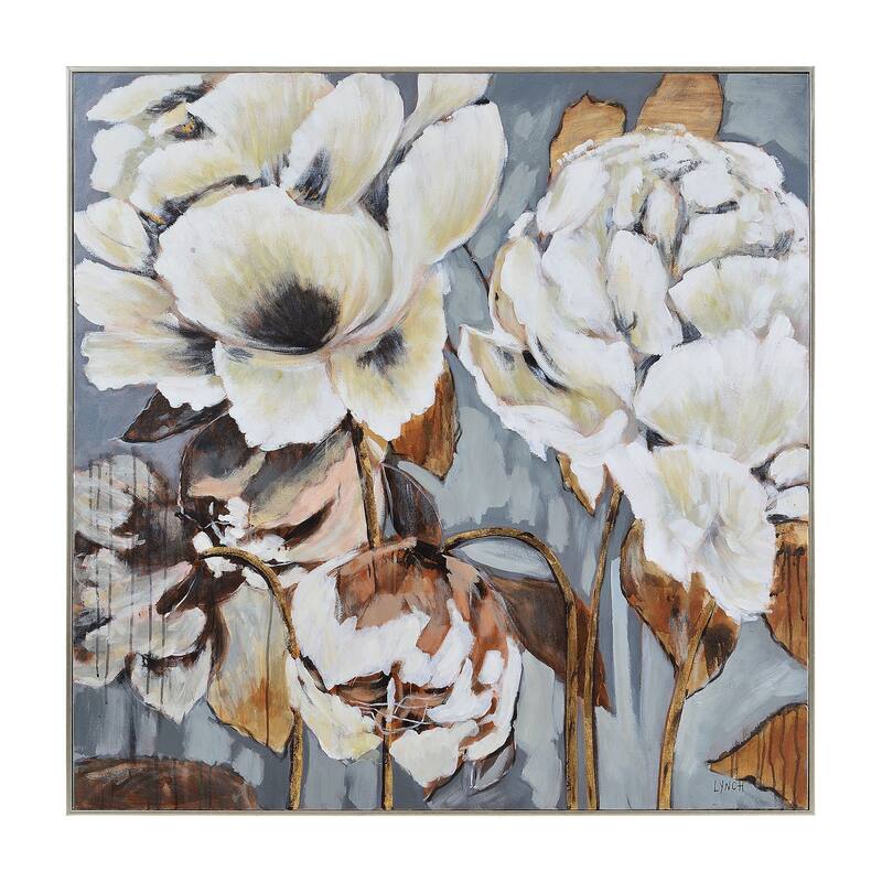 Renwil Fleurimont 45" Wide Canvas Art, Beige