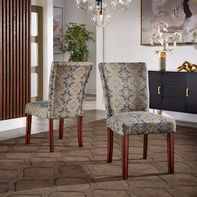 Catherine Print Parsons Dining Side Chair (Set of 2) by iNSPIRE Q Bold