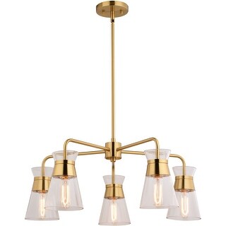 Vaxcel Lighting H0294 5 Light 27" Wide Chandelier