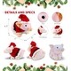 preview thumbnail 2 of 4, DolliBu Santa Squat Piggy Stuffed Animal Plush Toy with Santa Outfit - 7 Inches