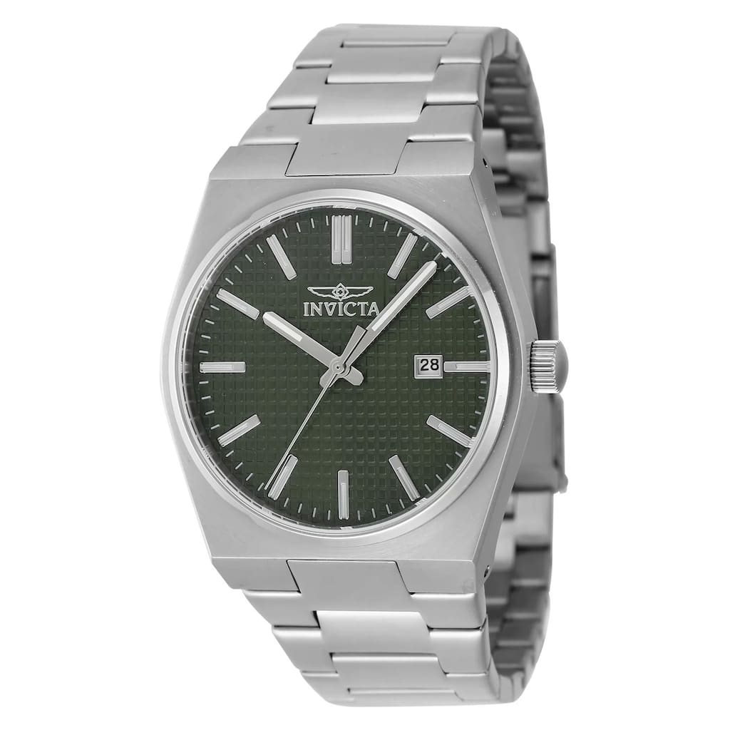 Invicta Men's 48392 Speedway Quartz 3 Hand Green Dial Watch