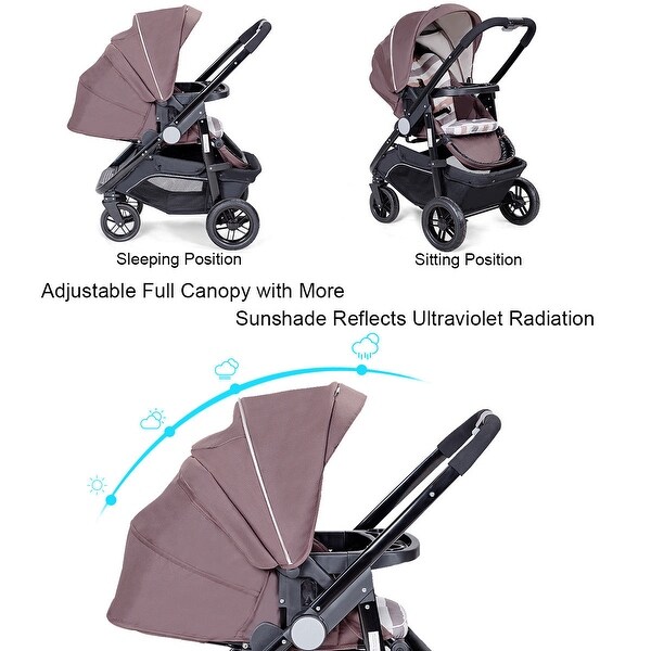 costway foldable lightweight baby stroller