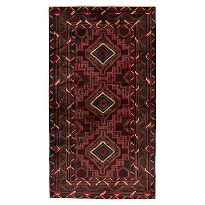Teimani Brown Rug 3'7" x 6'9" - 3'7 x 6'9