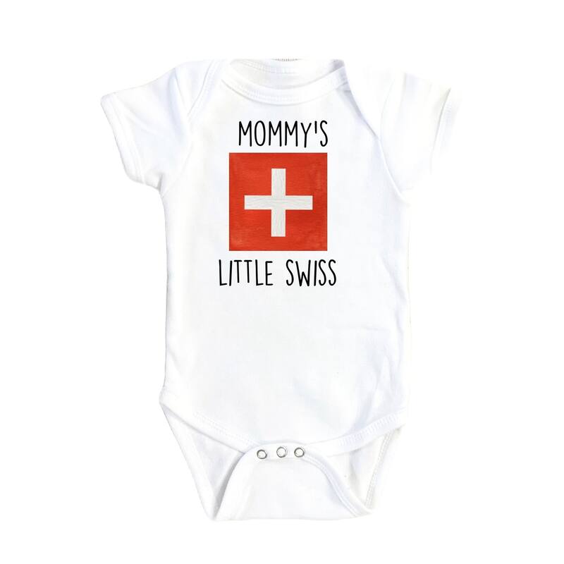 Switzerland Mommy - Baby Boy Girl Clothes Infant Bodysuit Funny Cute Newborn - White - 6-9M