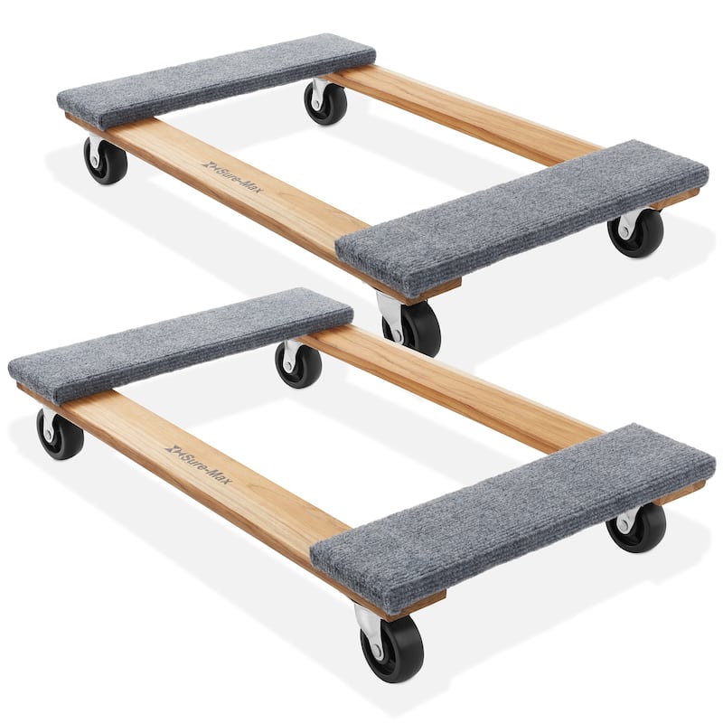 Furniture Moving Dolly 2pk  Hardwood with Swivel Casters