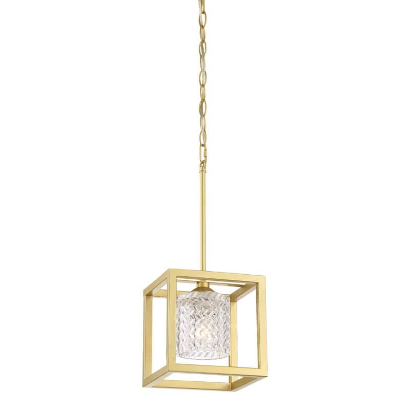 Moulins 1-light Modern Glam Crystal Geometric Kitchen Island Pendant Light